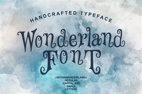 **WITHIN WONDERLAND** --- This font is ideally for children books design ideas or parties cards ...