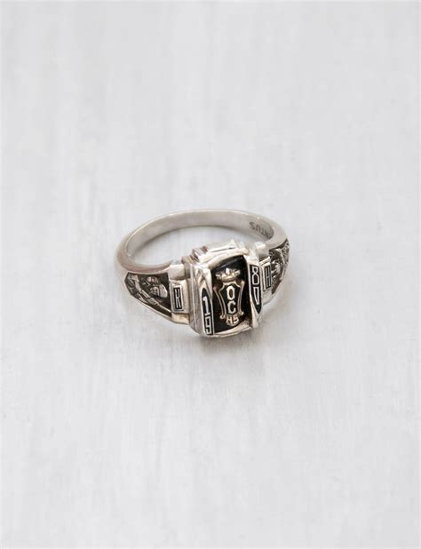 Vintage 1980 Class Ring Argentus Silver Size by CuriosityCabinet