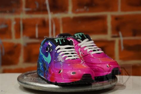 MAD Alice Graffiti AirMax 90 Custom Shoes - Unique Style