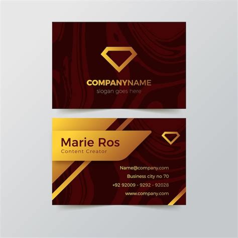 Free Vector | Gold foil business card template