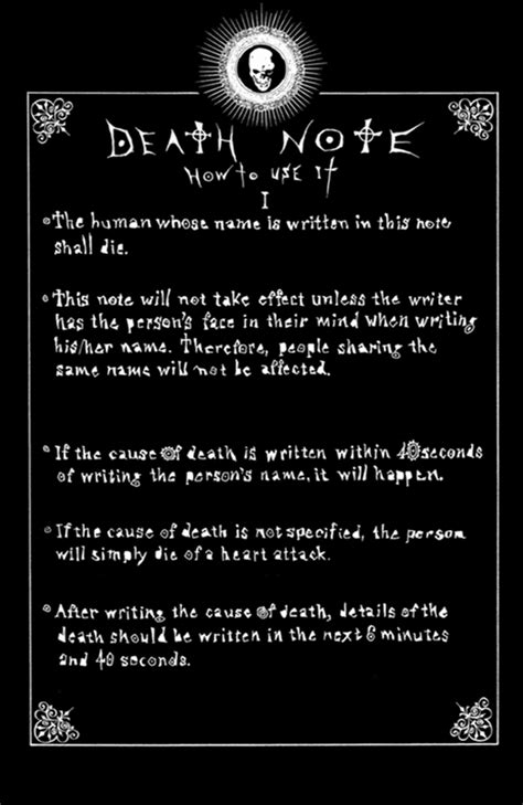 Death Note Rules Page 6