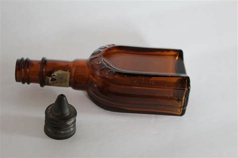 Vintage Stetson Cologne Brown Glass Bottle With Original Metal - Etsy