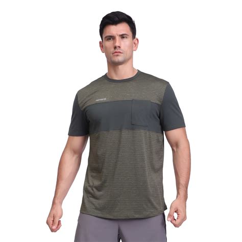 Men's Running Dry Fit T-Shirt Athletic Panel Short Sleeve Tops from China manufacturer - Empirelion