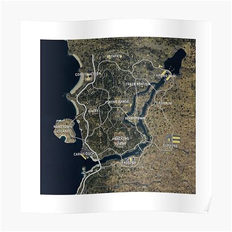 "Blackout Map" Poster for Sale by appelschaal1 | Redbubble