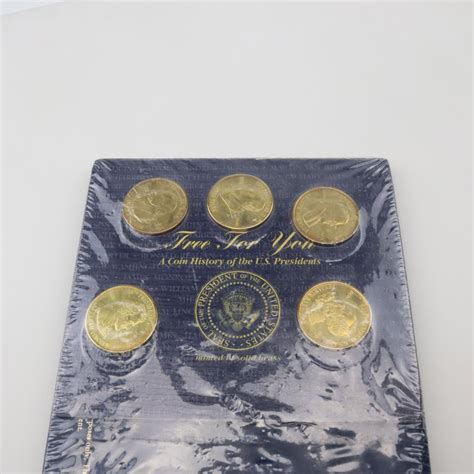 Coin History Of The US Presidents Set With Coin Booklet, 5 Coins ...