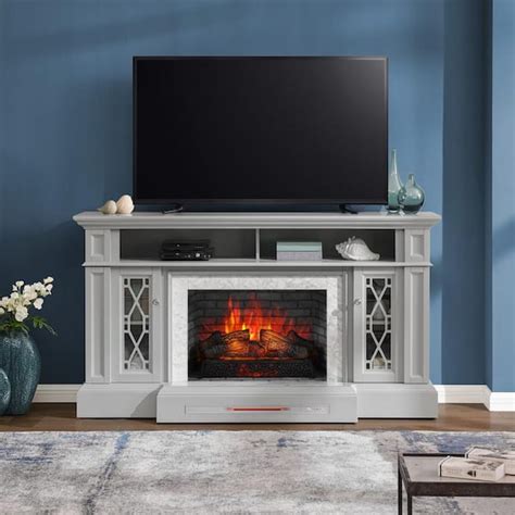 Reviews for Home Decorators Collection Parkbridge 68 in. Freestanding Electric Fireplace TV ...