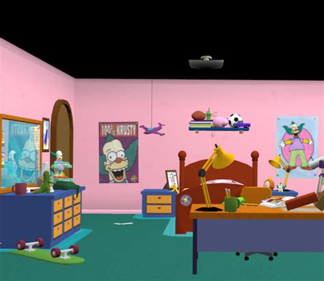 Bedroom Cartoon Images - Bart Bedroom Simpsons Resource Models Zip Run ...