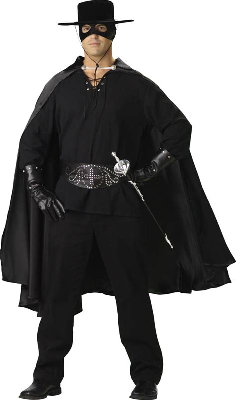 Black Zorro Bandido Men Adult Halloween Costume - Large - Walmart.com - Walmart.com