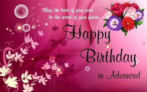 Advance Happy Birthday Wishes! Happy Birthday in Advance - Latest ...