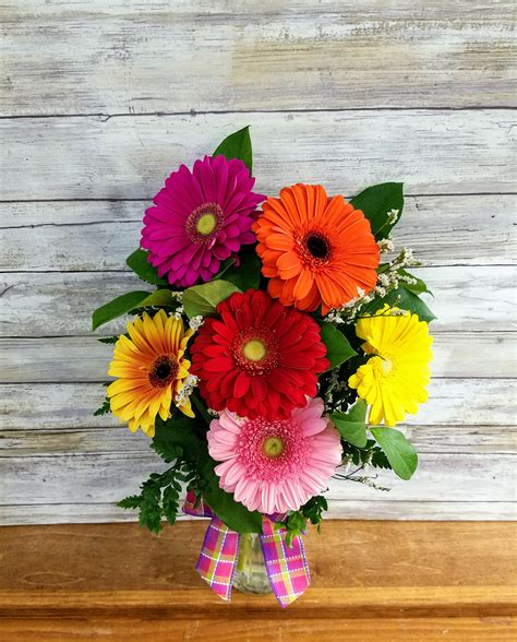 Gerbera Daisy Mason Jar in Point Pleasant, NJ | Purple Iris Flower Shop