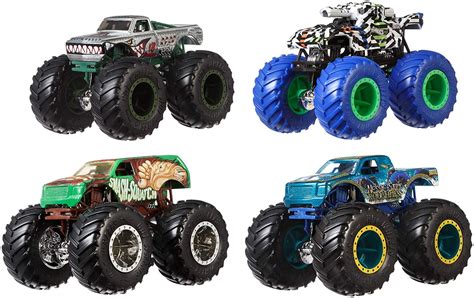 Hot Wheels Monster Trucks 1: 64 Scale 4-Truck Pack, GBP23 Styles May Vary - Walmart.com