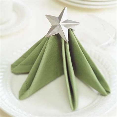 Christmas Tree Napkin Folding Idea Pictures, Photos, and Images for ...