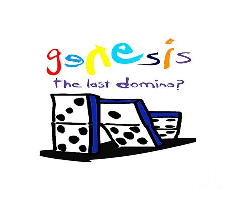 Genesis band the last domino logo Digital Art by Genesis band - Pixels