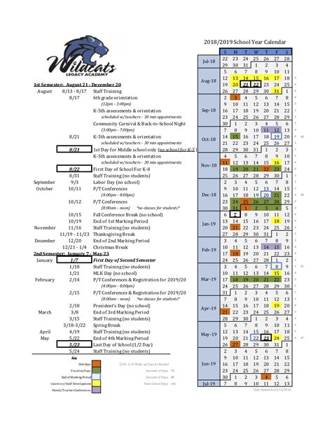 Legacy Elementary School Calendar 2023 - Schoolcalendars.net