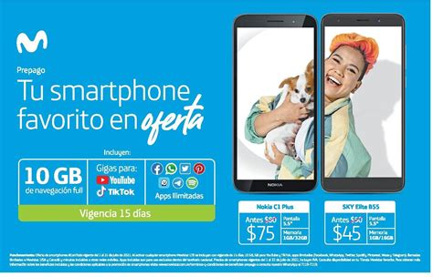 Oferta de Celulares Prepago en Movistar El Salvador - 23 Julio - TuOfertaSV