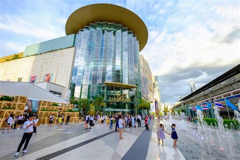 Shoppers Visit Siam Paragon Mall in Siam Square Mall on in Bangkok, Thailand. Editorial Image ...