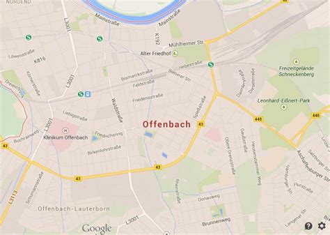 Map of Offenbach