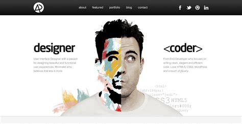 fun interactive portfolio site - designer & developer | Portfolio web design, Portfolio website ...