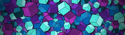 3D cubes Wallpaper 4K, Colorful, Geometric, Patterns