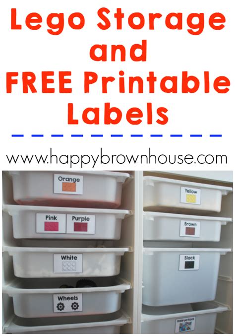 Printable LEGO® Storage Labels & 100+ Ways to Learn with LEGO® | Happy ...