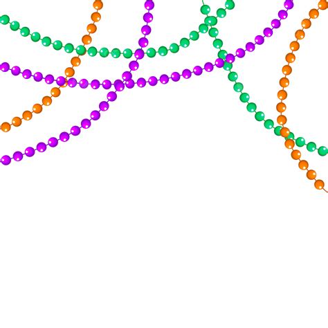 Mardi Gras Beads Vector Hd Images, Mardi Gras Beads, Set, Png, Yellow ...