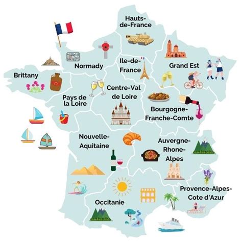 The Ultimate France Road Trip Itinerary France Map Illustrated Map ...