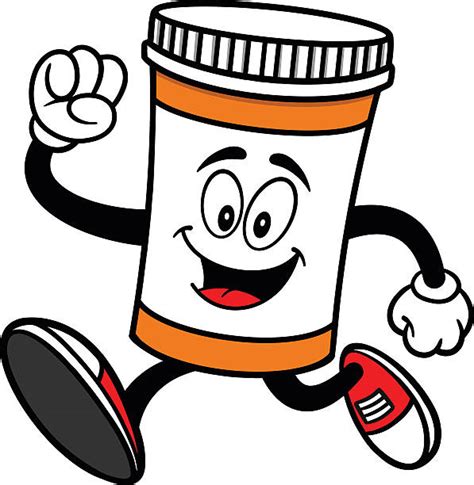 Royalty Free Cartoon Of A Prescription Bottle Clip Art, Vector Images & Illustrations - iStock