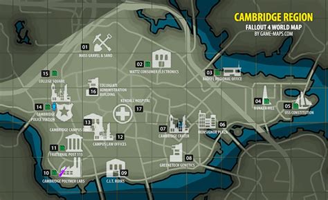 Cambridge Region Map Fallout 4 | Fallout, Fallout lore, Fallout 4 map