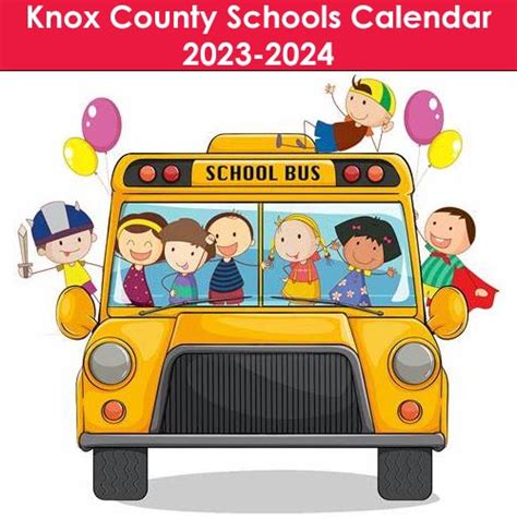 KCS calendar 2023-24 | The Knoxville Focus