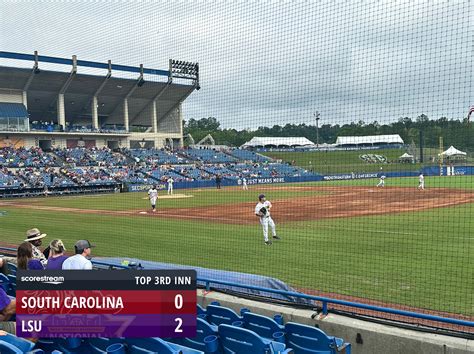 The LSU Tigers defeat the South Carolina Gamecocks 10 to 3 - ScoreStream