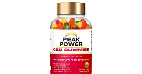 PEAK POWER CBD GUMMIES : Shocking Report, Ingredients & Side Effects?