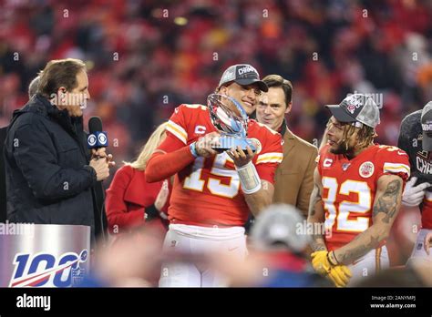 Kansas City Chiefs quarterback Patrick Mahomes (15) during the AFC ...