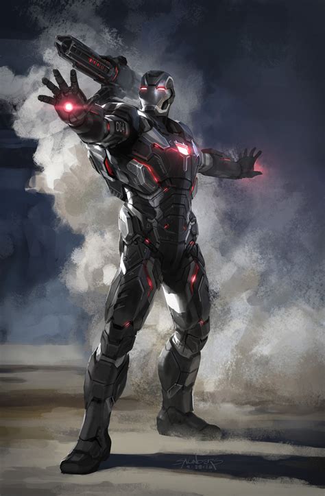 ArtStation - Avengers: Infinity War (2017) - War Machine Mk IV concept sketch