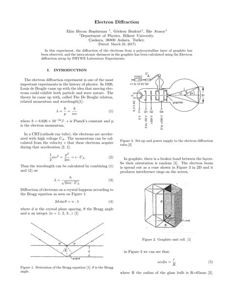 (PDF) Electron Diffraction