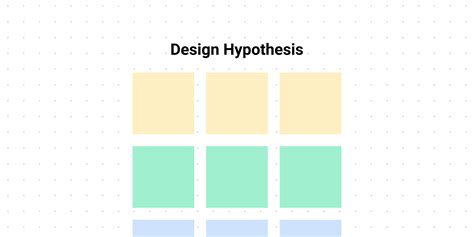 Design hypothesis template for brainstorming | Figma