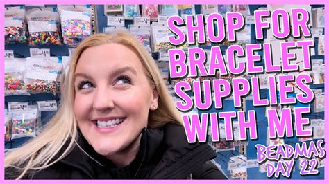 Shop With Me For Bracelet Supplies 🌲🎁 🎀 (vlogging like we're on FaceTime) #BEADMAS Day 22 - YouTube