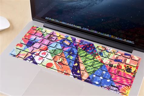 Free shipping Removable cute colorful and beautiful world waterproof and dustproof keyboard ...