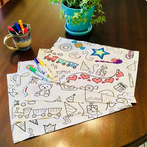 Birthday/Celebration Placemats – The Coloring Table