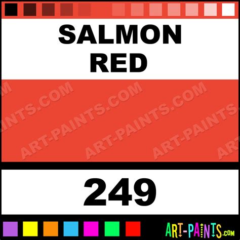 Salmon Red Rutil Pigment Casein Milk Paints - 249 - Salmon Red Paint, Salmon Red Color ...