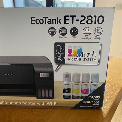 Epson Printer -EcoTank ET-2810 - Black. Ink Included 8715946684086 | eBay