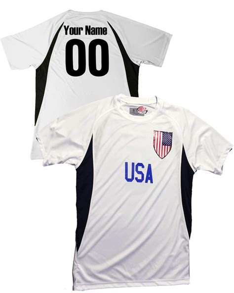 Custom USA Soccer Jersey With Shield Design Personalized With - Etsy