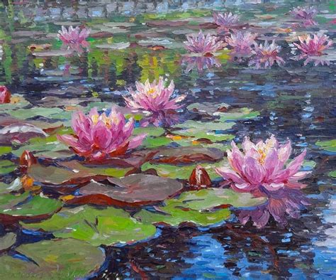 Barbara Jaskiewicz - Water Lilies | Water lilies painting, Lily ...