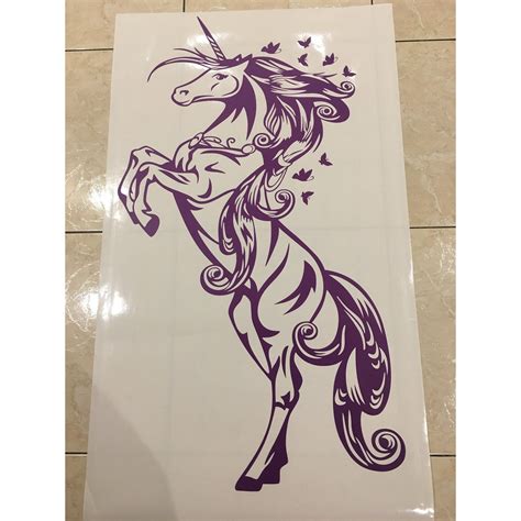 Unicorn removable wall decal – Dazzling Decals and Designs