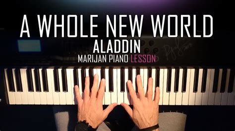 How To Play: Aladdin - A Whole New World | Piano Tutorial Lesson ...