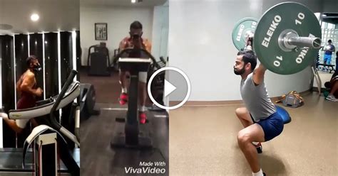 Virat Kohli Workout Videos Revealing His Fitness Level