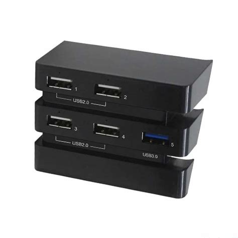 5 Port USB HUB for PS4 Pro Console (4 x USB 2.0, 1 x USB 3.0) | ADZ Gaming