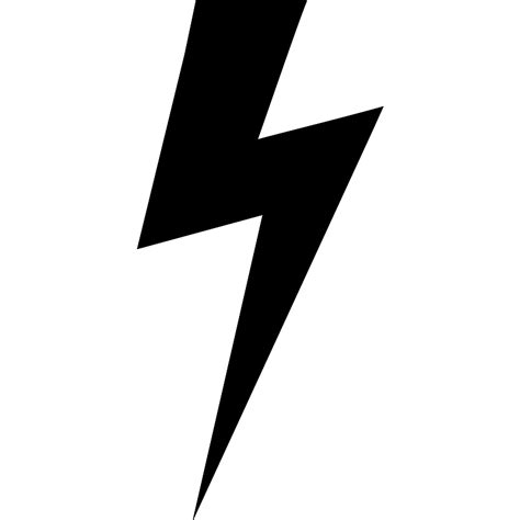 Lightning Bolt Black Shape Vector SVG Icon - SVG Repo