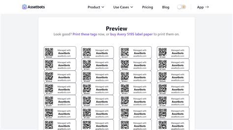 Design and Print Custom Asset Tags with QR Codes – Assetbots