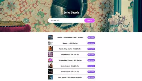 Song and Lyrics Search App | Find lyrics and songs easily