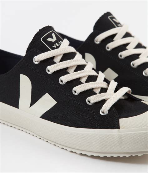 Veja Nova Canvas Shoes - Black / Pierre | Always in Colour